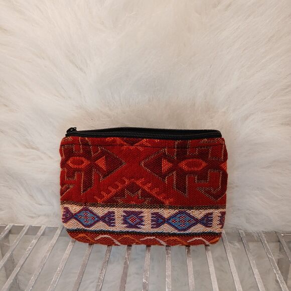 TRADES ROUTES ARTISTIC WALLET SMALL ZIPPER CLOSURE/NO STRAP/NO POCKETS/OPEN UNIT - Picture 12 of 14